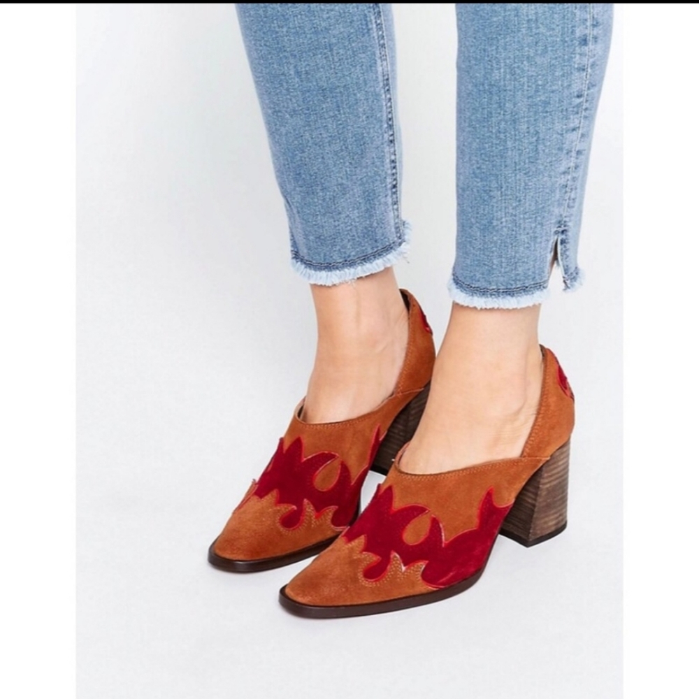 Free People Alamo Western Bootie Sz 38 - Picture 4 of 8